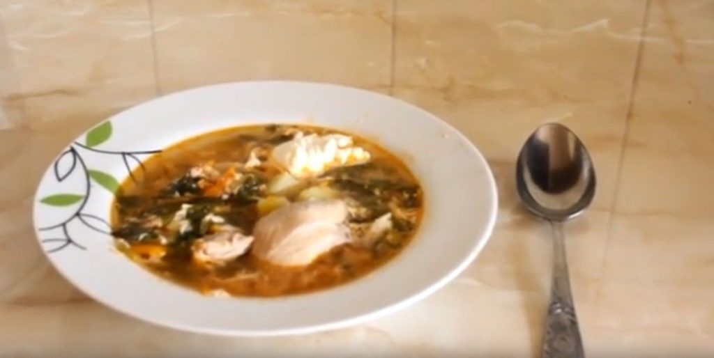 Рецепт необычного зеленого супа
